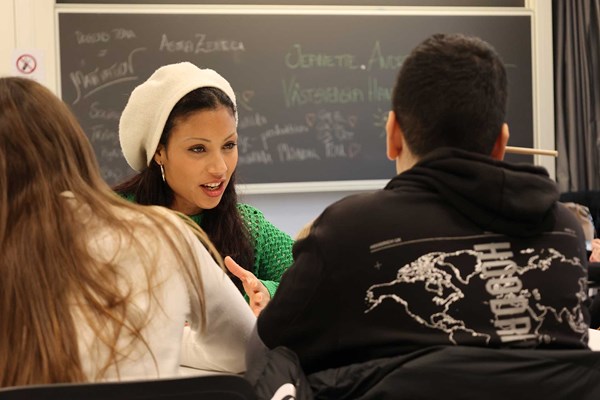 Projektledare och elever