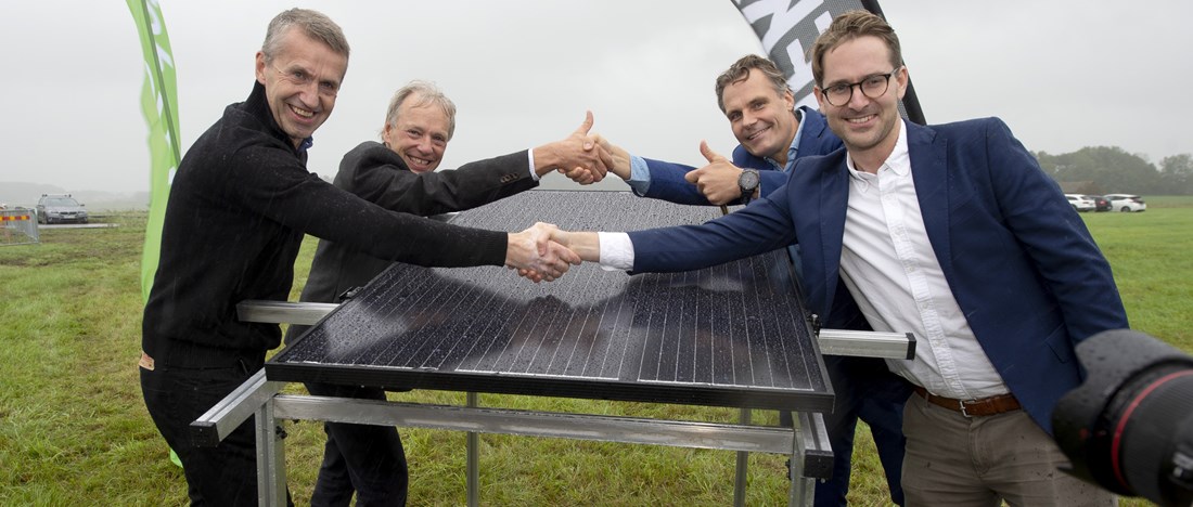 Solcellspark Säve, Alf Engqvist, Ola Serneke, solcellspanel