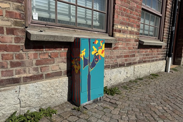 Ett målat elskåp