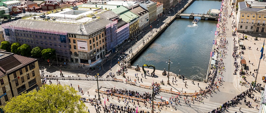 Löpare springer i Göteborg