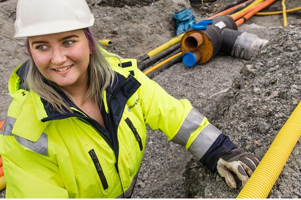 Vårt arbete med att gräva ner elnätet