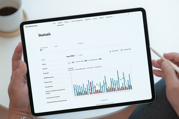 Dator som visar Mina sidor