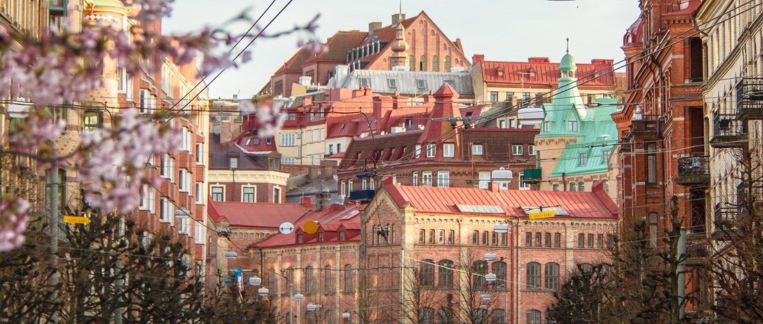 man och kvinna tittar på skärm