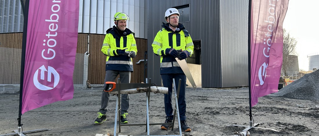 Göteborg Energis vd Per-Anders Gustafsson och kommunstyrelsens ordförande Jonas Attenius