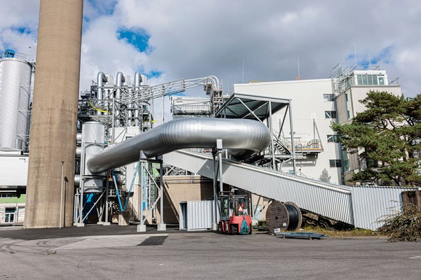 Göteborg Energi Rya kraftvärmeverk hetvattenpanna.