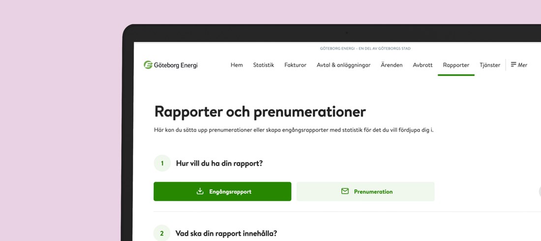 Papporter och prenumerationer på Mina sidor