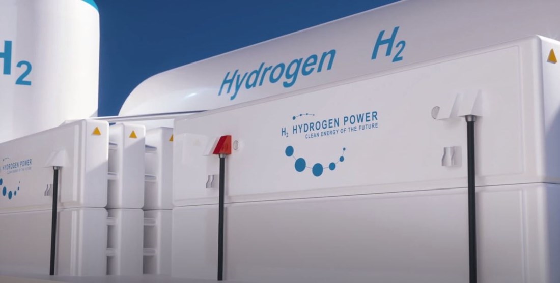 En hydrogentank illusterar en av de nya energilagringslösningarna för vårt webinar.